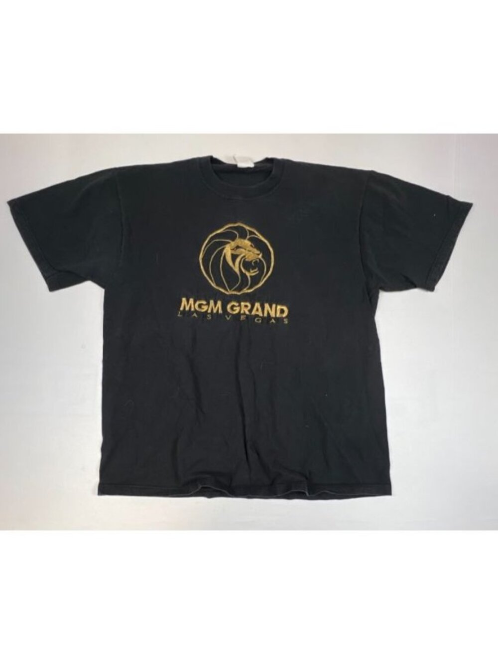 Vintage 1993 MGM Grand Las Vegas T-Shirt Men's L Black Graphic Cotton Tee USA